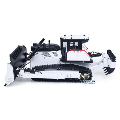 Metal 1/12 Remote Control Hydraulic Bulldozer D155AX RC Heavy Dozer Model 7 Way Valve 3.0L Oil Pump 5 Plows Light Sound System