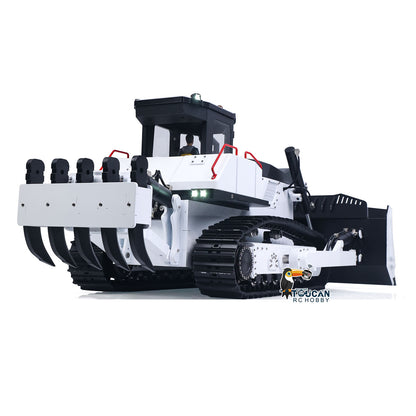 Metal 1/12 Remote Control Hydraulic Bulldozer D155AX RC Heavy Dozer Model 7 Way Valve 3.0L Oil Pump 5 Plows Light Sound System