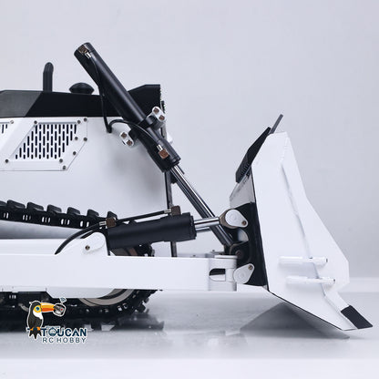 Metal 1/12 Remote Control Hydraulic Bulldozer D155AX RC Heavy Dozer Model 7 Way Valve 3.0L Oil Pump 5 Plows Light Sound System