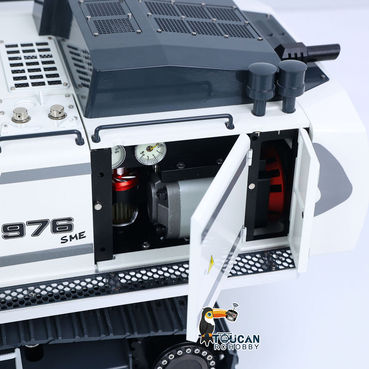 TOUCAN RC HOBBY LR976 1/12 Metal RTR RC Hydraulic Excavator 6-Way Valve Dual Pump Brushless Motor Quick Coupler PL18EV Lite Controller Smoke Light Sound