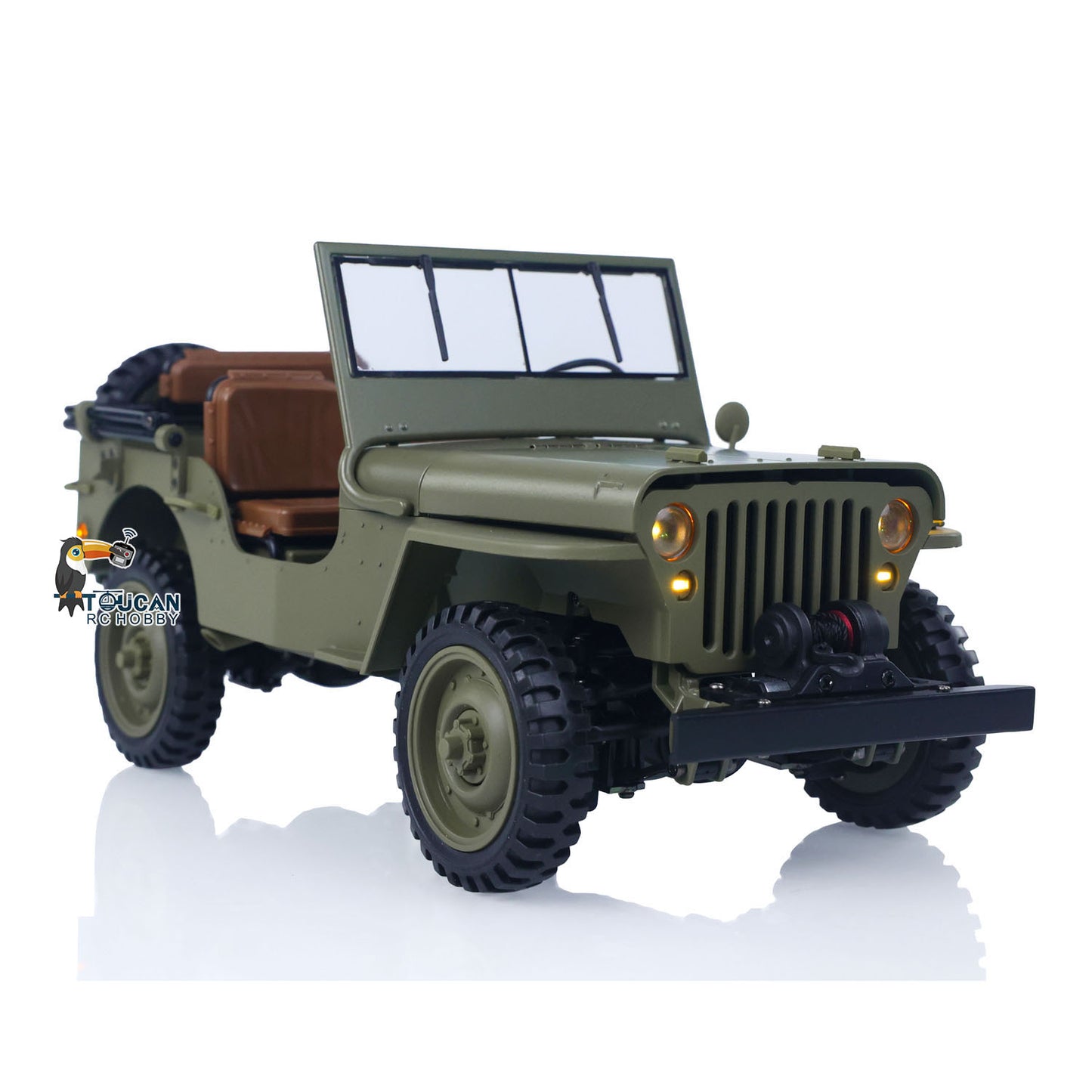 Fast Free Shipping HG 1/14 4x4 Electric Military Truck HG4 58 Convertible Off Road Combat Vehicle Remote Control Car 2Speed Light Sound Motor Model