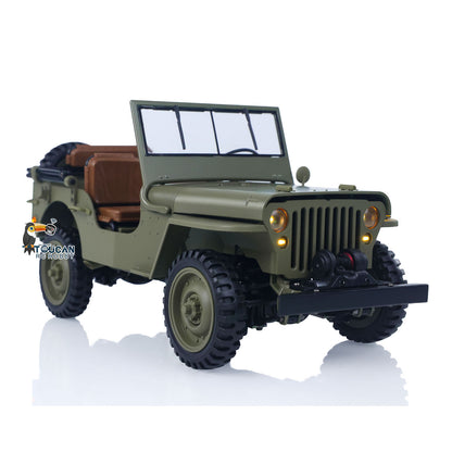 Fast Free Shipping HG 1/14 4x4 Electric Military Truck HG4 58 Convertible Off Road Combat Vehicle Remote Control Car 2Speed Light Sound Motor Model