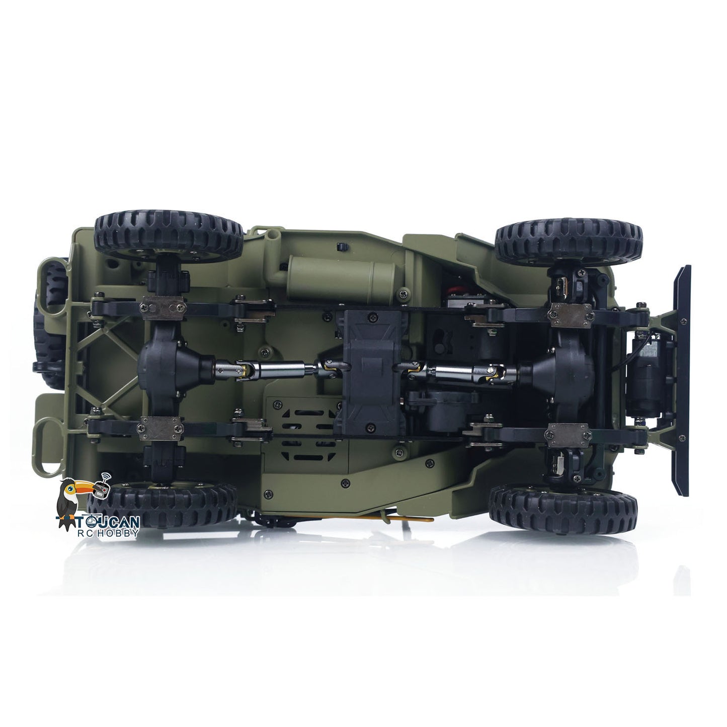 Fast Free Shipping HG 1/14 4x4 Electric Military Truck HG4 58 Convertible Off Road Combat Vehicle Remote Control Car 2Speed Light Sound Motor Model