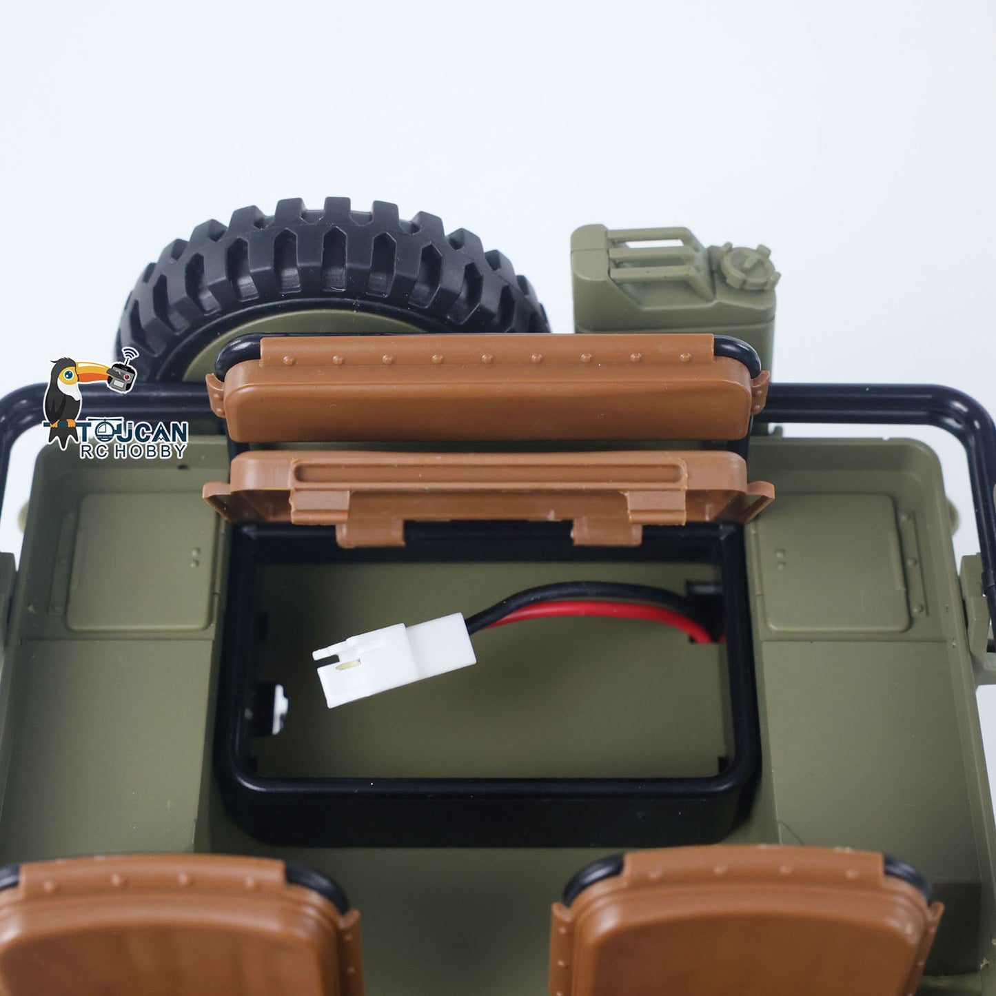 Fast Free Shipping HG 1/14 4x4 Electric Military Truck HG4 58 Convertible Off Road Combat Vehicle Remote Control Car 2Speed Light Sound Motor Model