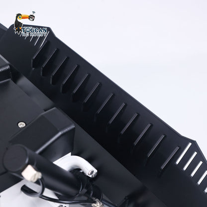 Metal 1/12 Remote Control Hydraulic Bulldozer D155AX RC Heavy Dozer Model 7 Way Valve 3.0L Oil Pump 5 Plows Light Sound System