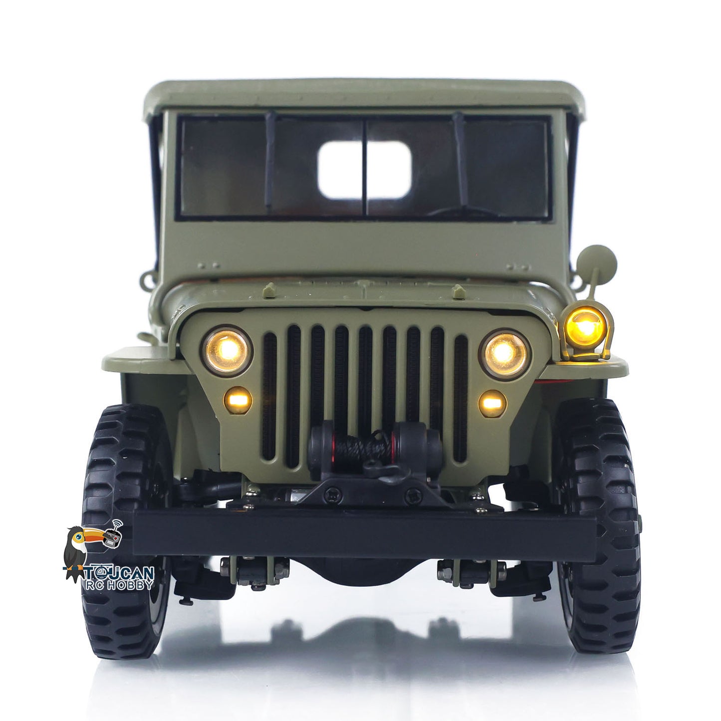 Fast Free Shipping HG 1/14 4x4 Electric Military Truck HG4 58 Convertible Off Road Combat Vehicle Remote Control Car 2Speed Light Sound Motor Model