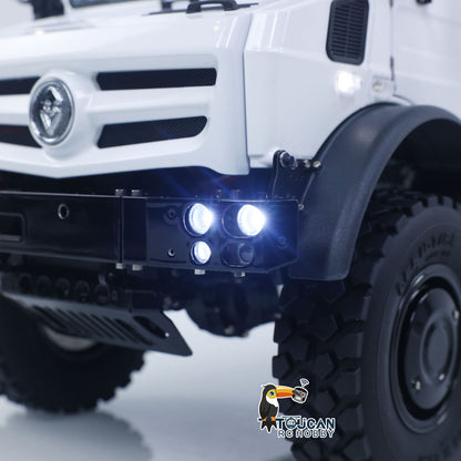 LESU U4023 1/14 Metal RC Off Road Truck PNP Remote Control All Terrain Crawler Car Vehicle 3 Speed Transmission Differential Locks Steel Cargo Bed Light Sound System for Hobby Model Enthusiast