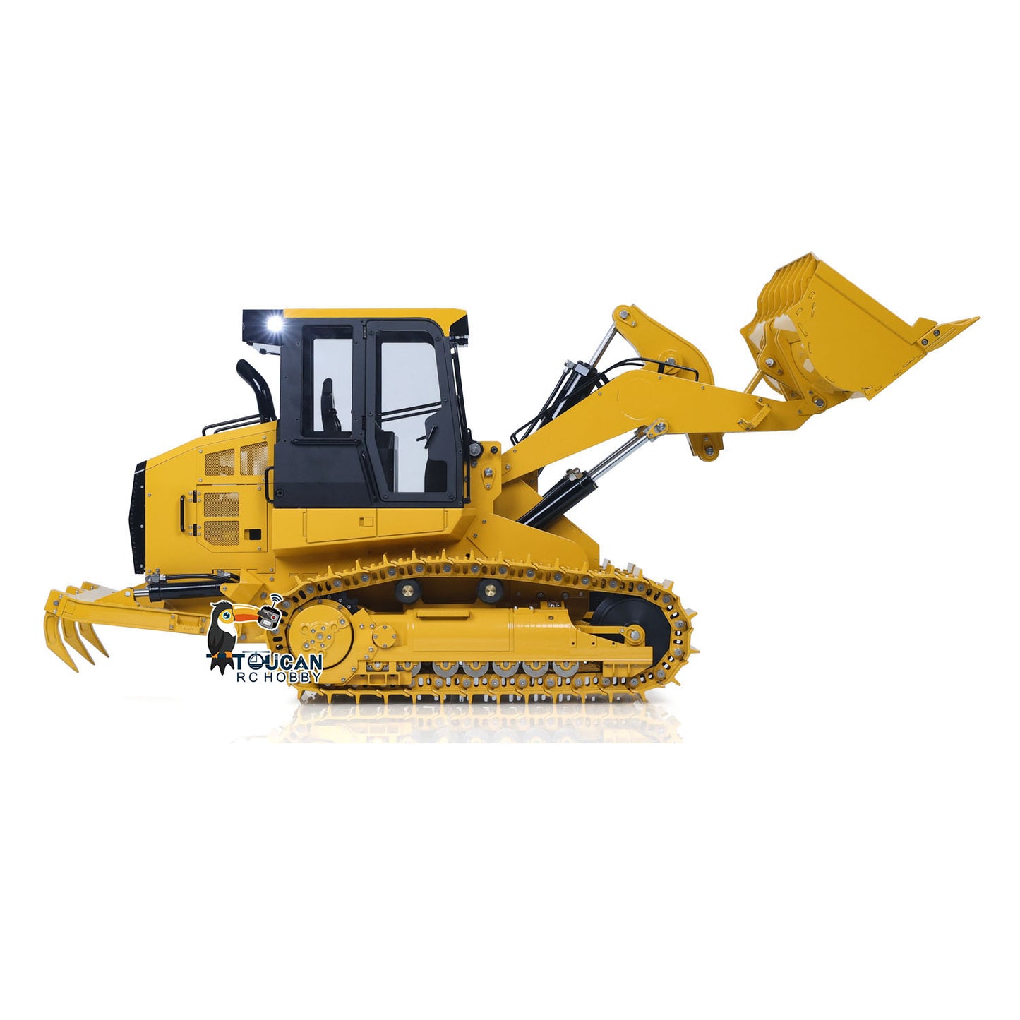 JDModel 1/14 Metal RC Hydraulic Tracked Loader JDM-188 963D 3CH Valve Pump Construction Car I6S Radio RTR Model Light 201 Sound