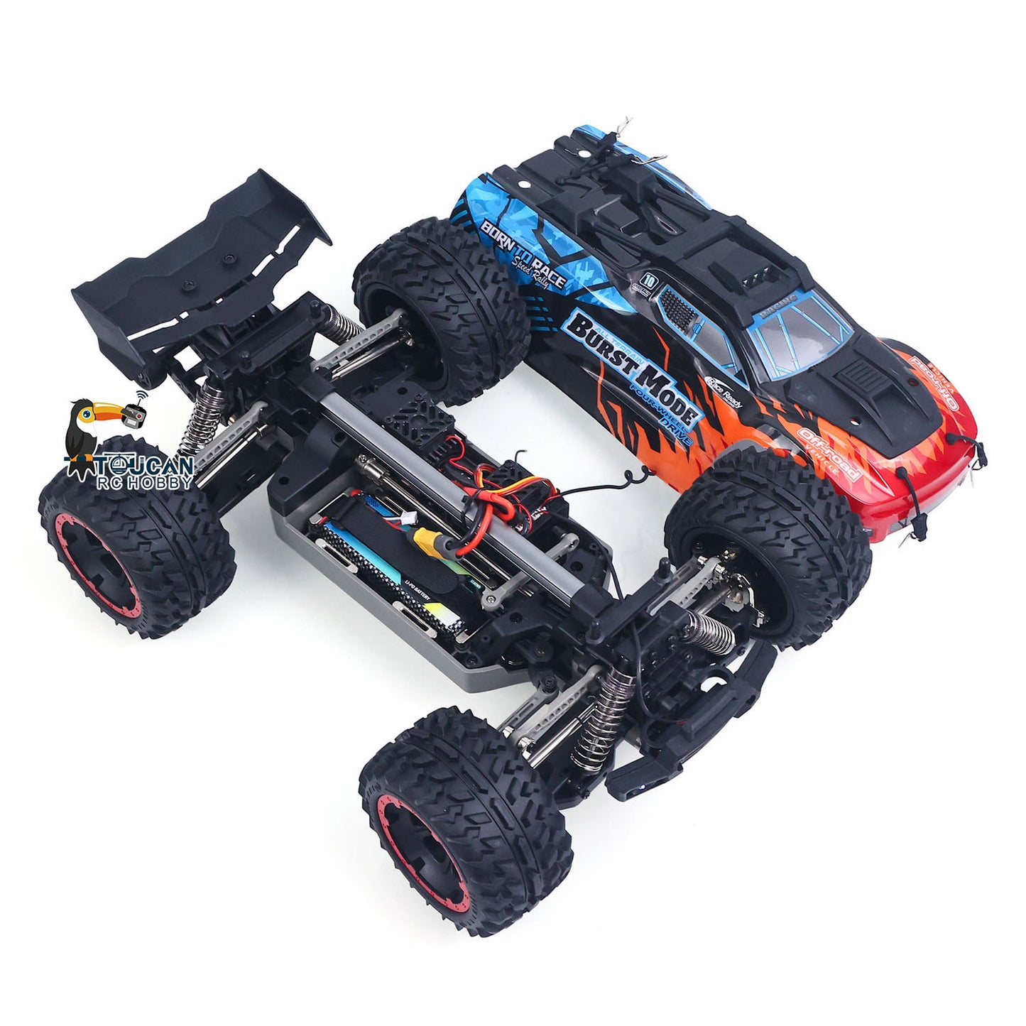 4*4 SCY 10101 1/10 Remote Control Off Road Vehicle High Speed RC Big Tire Truck PVC Body 550 Brushed Motor 60A ESC 6KG Servo RTR