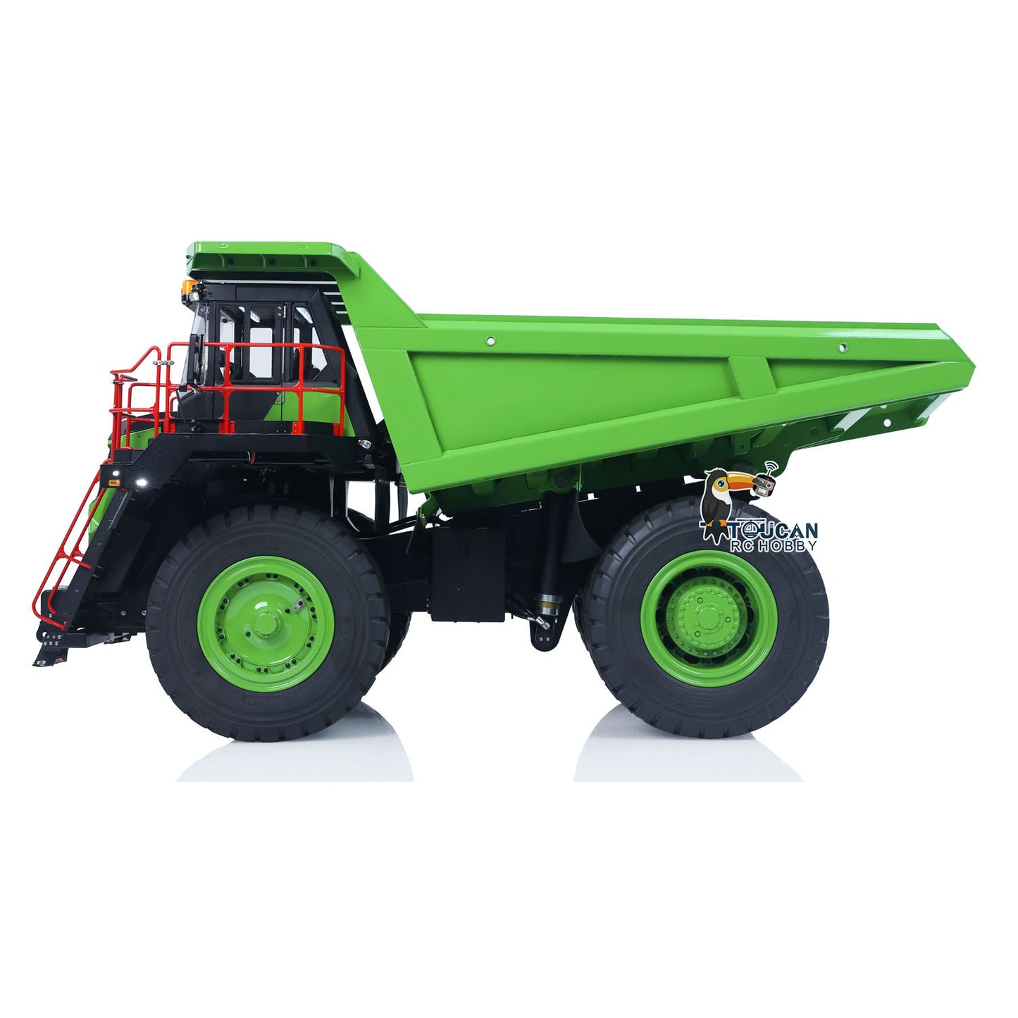 LESU AOUE R100E 1/16 Metal RC Mining Truck Model Hydraulic CNC Aluminum Alloy Vehicle Differential Lock Suspension for Construction Hobbyists