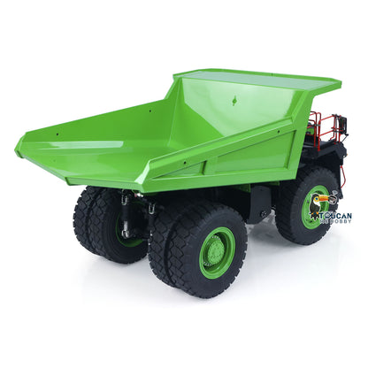 LESU AOUE R100E 1/16 Metal RC Mining Truck Model Hydraulic CNC Aluminum Alloy Vehicle Differential Lock Suspension for Construction Hobbyists