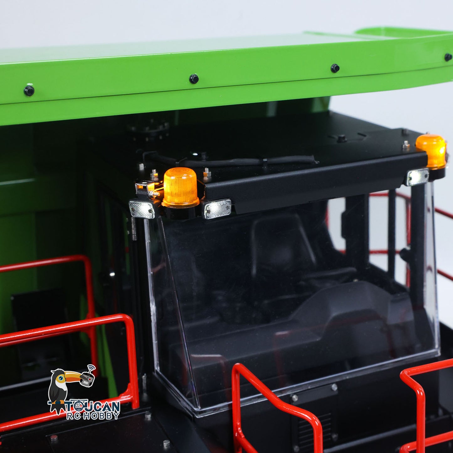 LESU AOUE R100E 1/16 Metal RC Mining Truck Model Hydraulic CNC Aluminum Alloy Vehicle Differential Lock Suspension for Construction Hobbyists