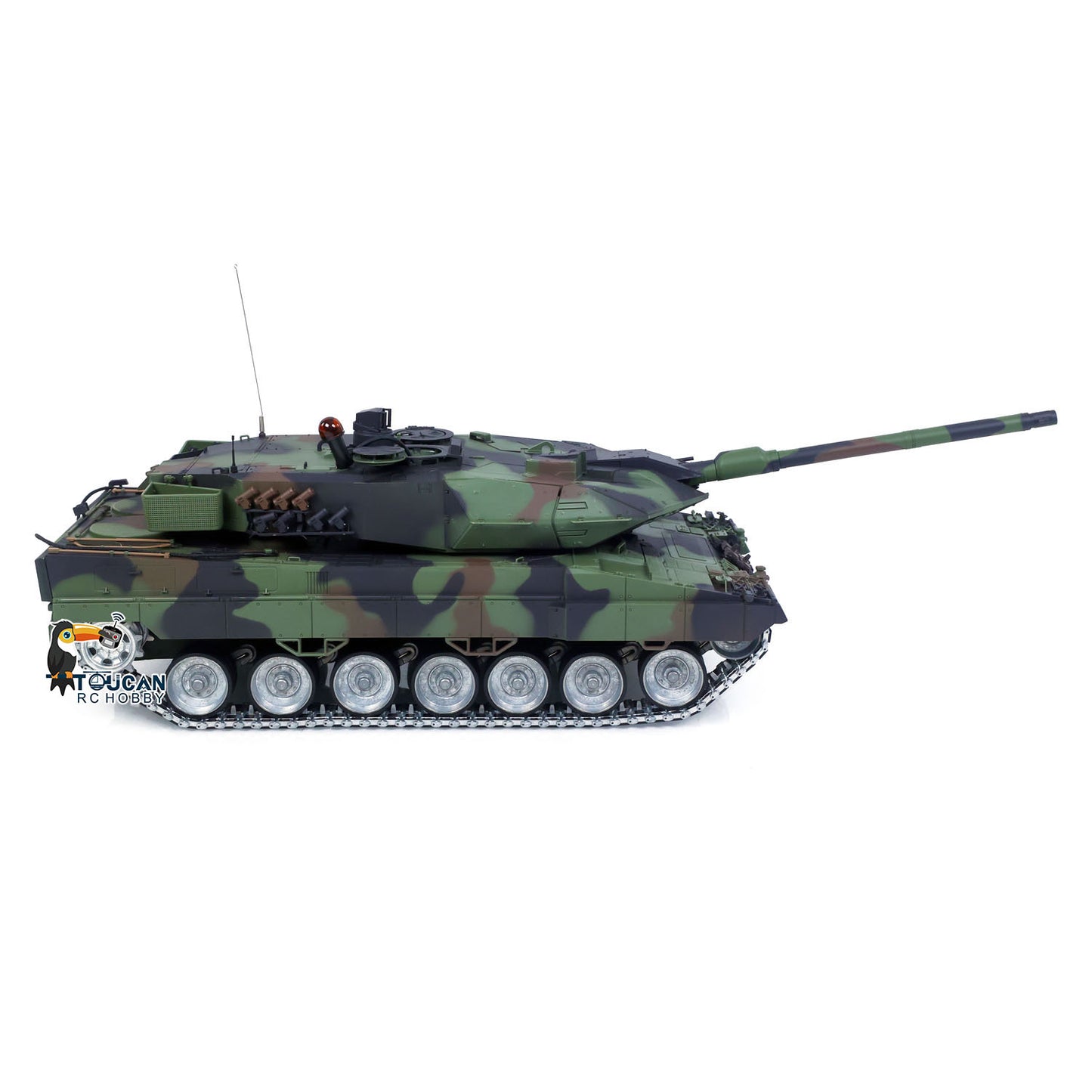 1/16 Remote Control Tank Model Heng Long 7.0 Mainboard Full Metal Chassis IR Barrel Recoil Elevation 550 Motor Steel Gearbox