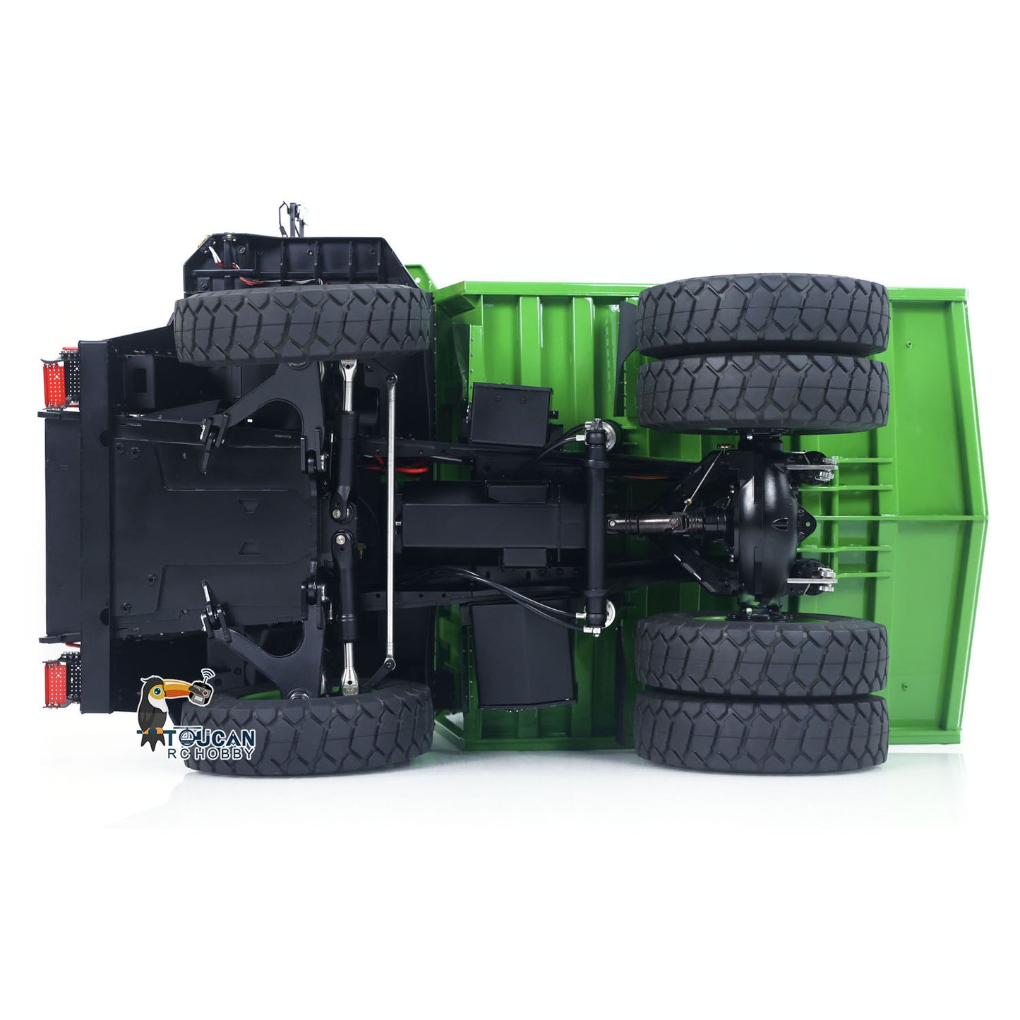 LESU AOUE R100E 1/16 Metal RC Mining Truck Model Hydraulic CNC Aluminum Alloy Vehicle Differential Lock Suspension for Construction Hobbyists