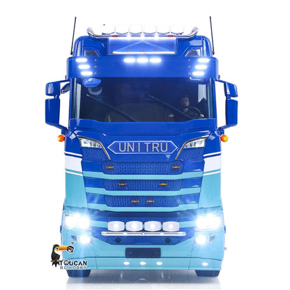 In Stock RTR Unitru 06 770S 1/14 Remote Control Tractor Truck 6X6 Metal Chassis 2Speed Gearbox Smoke Lights Sounds Brushless Motor ESC