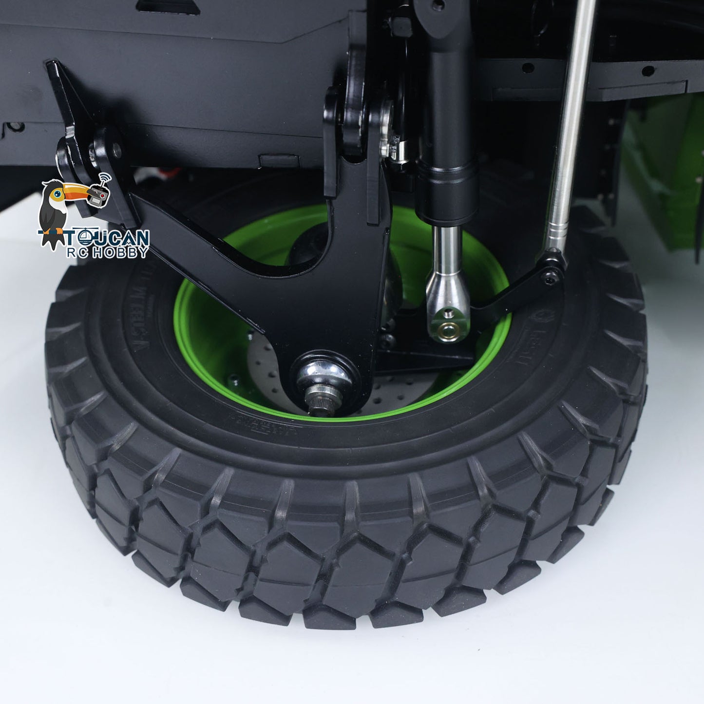 LESU AOUE R100E 1/16 Metal RC Mining Truck Model Hydraulic CNC Aluminum Alloy Vehicle Differential Lock Suspension for Construction Hobbyists