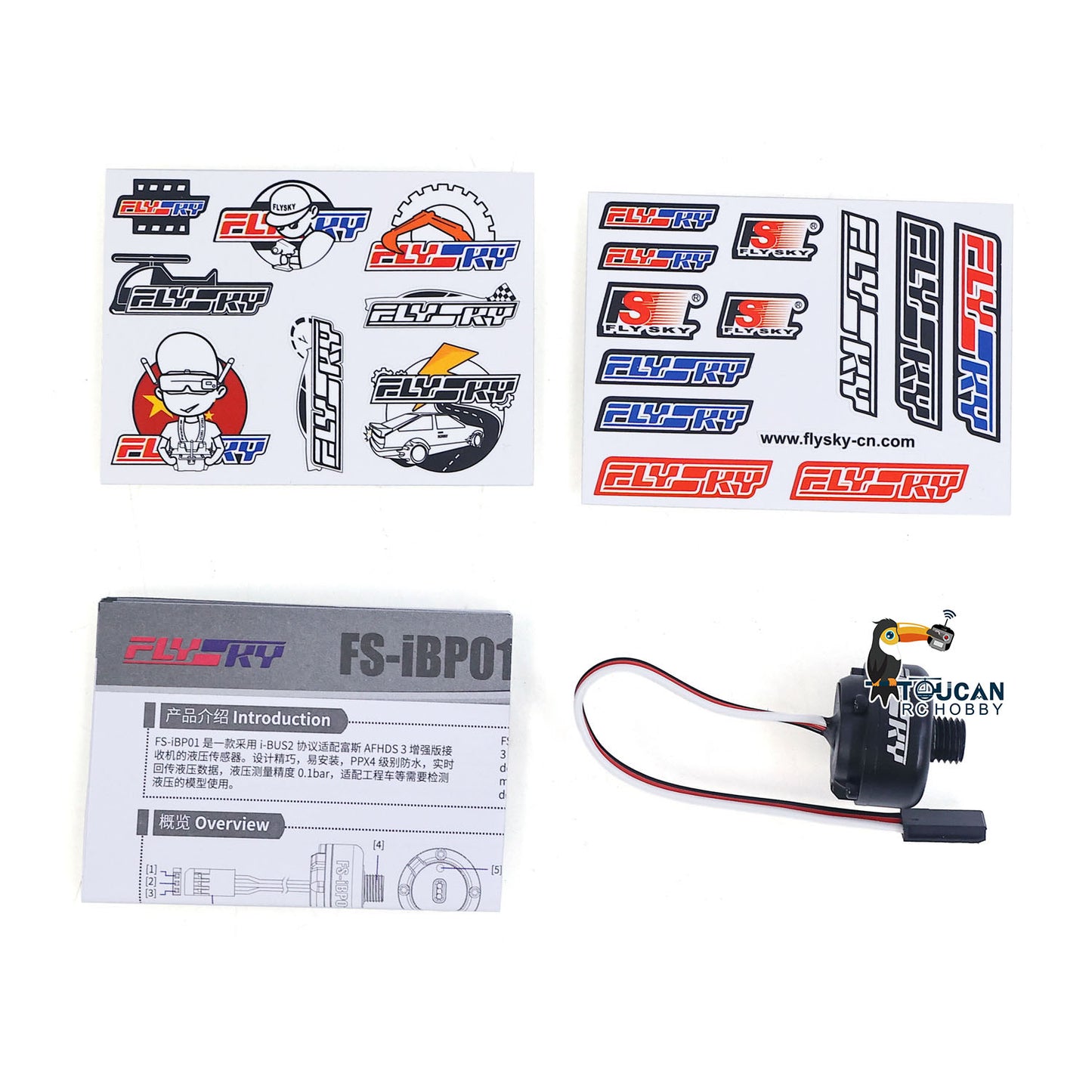 FlySky iBC01 Current Voltage Pressure Sensor Module for 1/14 1/16 1/18 Remote Control Hydraulic Dump Truck Loader RC Excavator Tractor Tipper Model