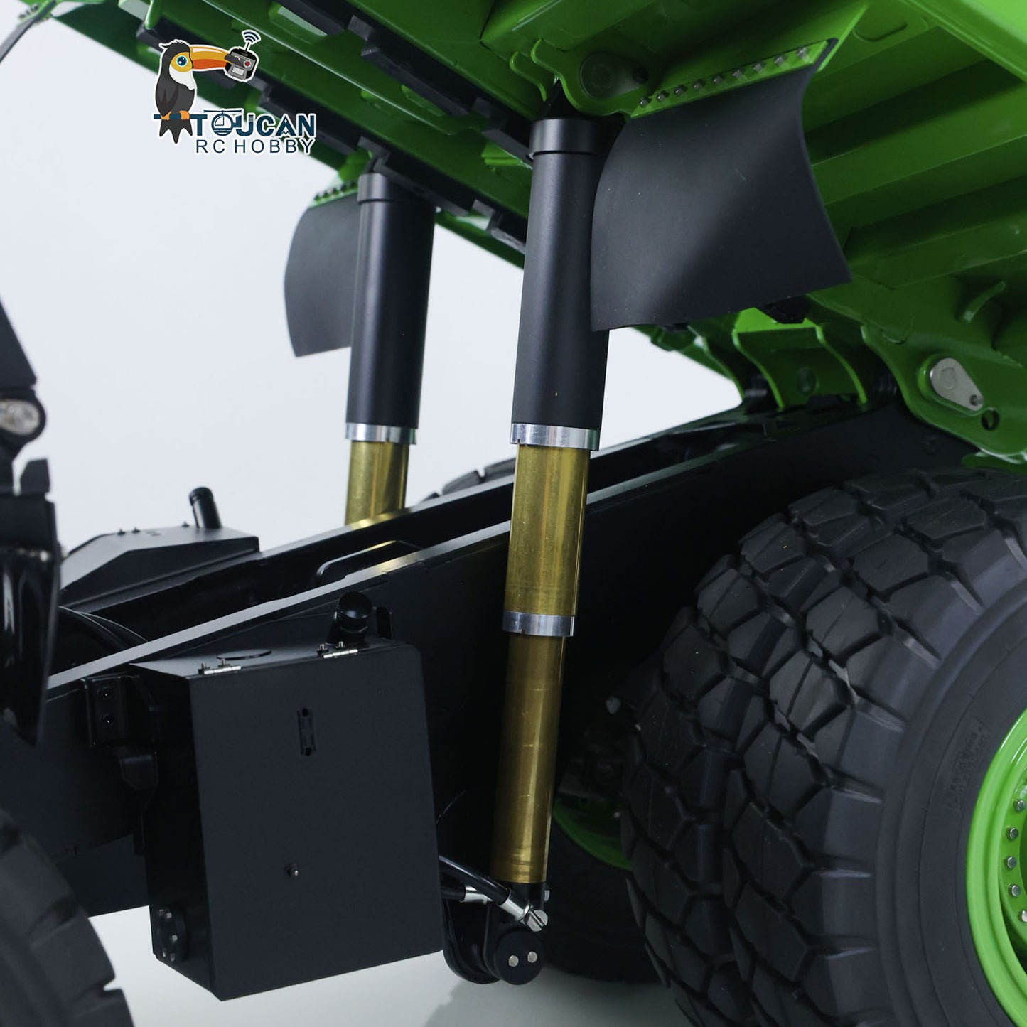 LESU AOUE R100E 1/16 Metal RC Mining Truck Model Hydraulic CNC Aluminum Alloy Vehicle Differential Lock Suspension for Construction Hobbyists