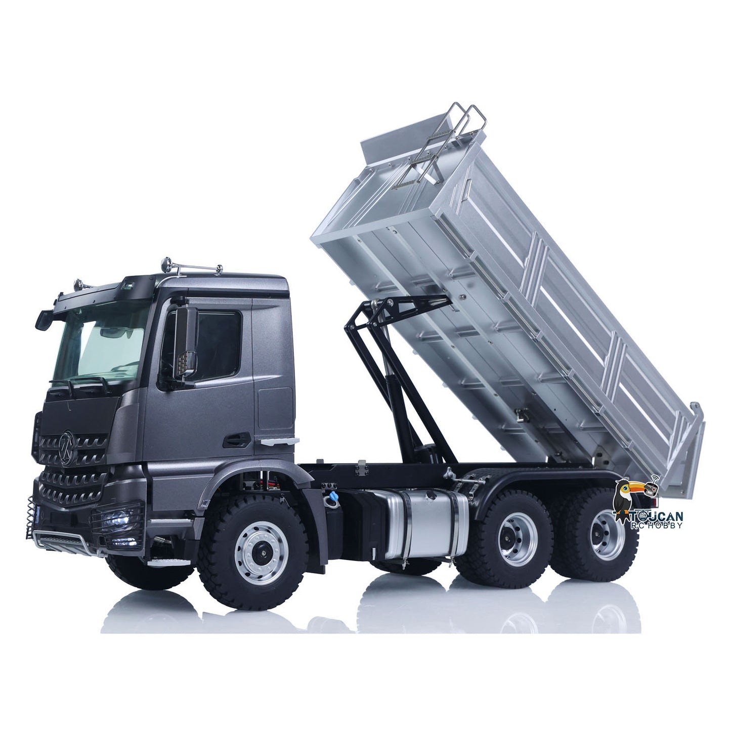 Fast Free Shipping 2.4G RC Electric Lifting Dumper 5702 Model 1:14 6*6 Remote Control Tipper Lifting Rod Vehicle Sound Light Motor RTR Car Toy