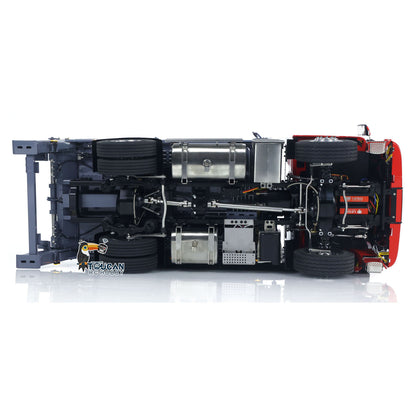 LESU Metal 1/14 RC Hydraulic Swing Arm Garbage Dump Truck 4X4 Remote Control Skip Loader RTR TGS Light Sound ST8 Radio Battery