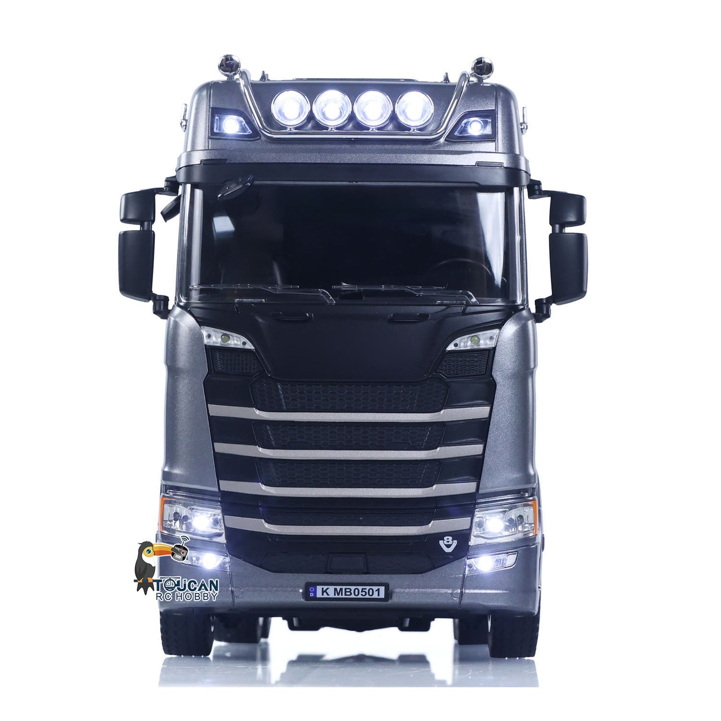 US Stock 1/18 Plastic 6X4 Remote Control Tractor Truck SC 770S 1501 RWD RC Lorry Vehicle Light Sound RTR Model Toys for Adults