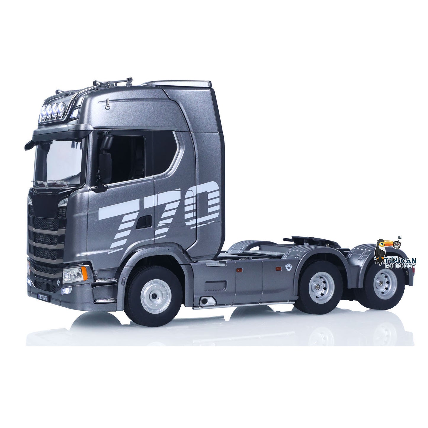 Fast Free Shipping 1/18 Plastic 6X4 Remote Control Tractor Truck 770S 1501 RWD RC Lorry Vehicle Light Sound Ready to Run Model Toys for Adults