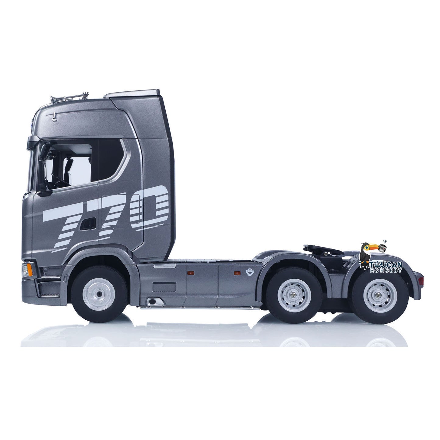 US Stock 1/18 Plastic 6X4 Remote Control Tractor Truck SC 770S 1501 RWD RC Lorry Vehicle Light Sound RTR Model Toys for Adults