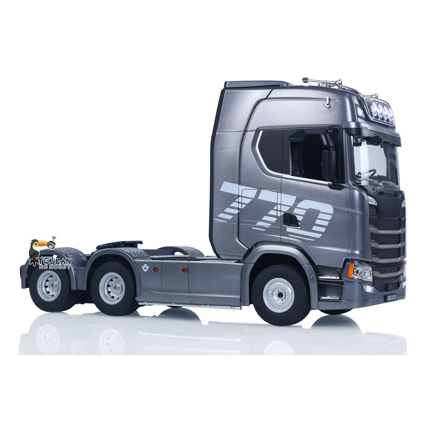US Stock 1/18 Plastic 6X4 Remote Control Tractor Truck SC 770S 1501 RWD RC Lorry Vehicle Light Sound RTR Model Toys for Adults