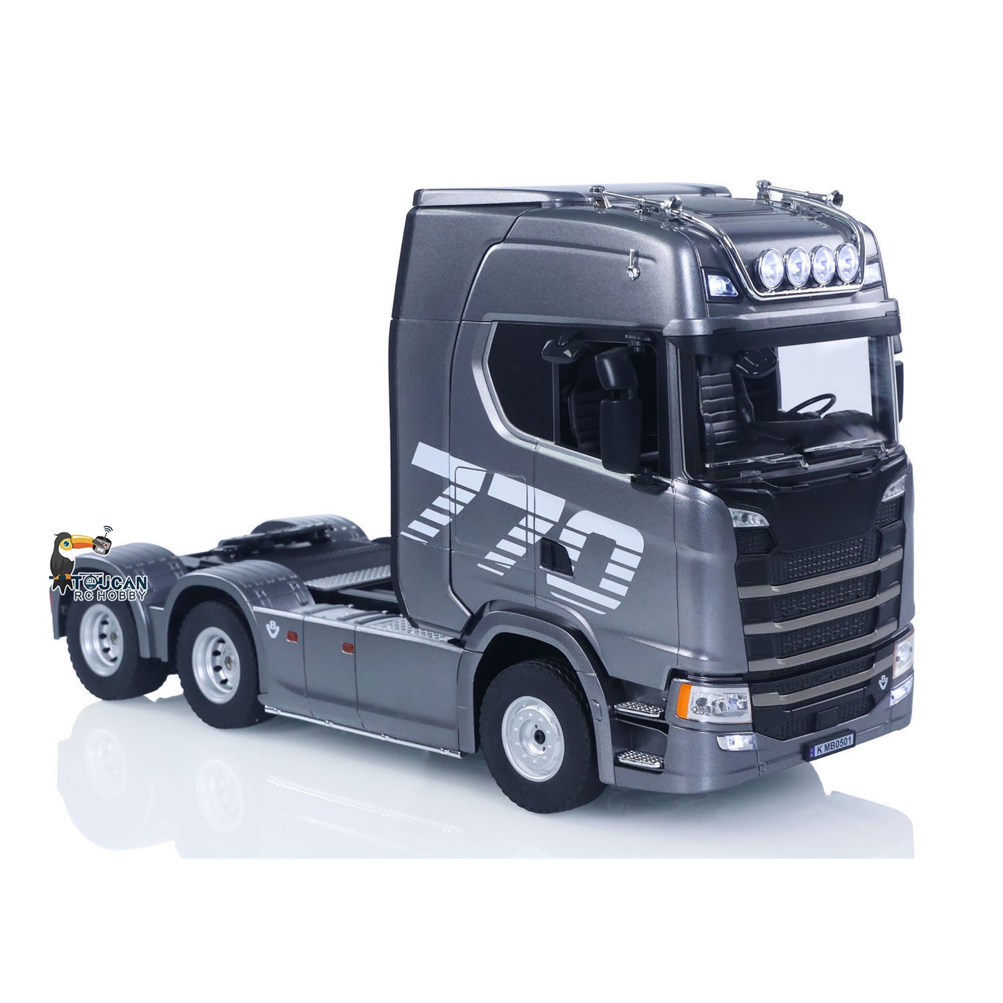 US Stock 1/18 Plastic 6X4 Remote Control Tractor Truck SC 770S 1501 RWD RC Lorry Vehicle Light Sound RTR Model Toys for Adults