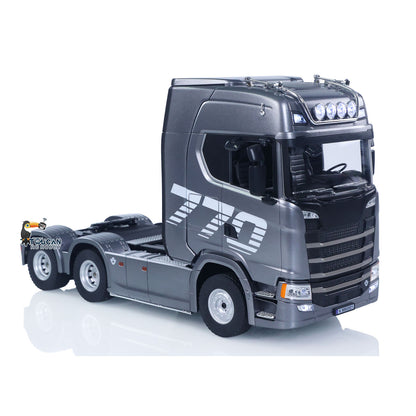 US Stock 1/18 Plastic 6X4 Remote Control Tractor Truck SC 770S 1501 RWD RC Lorry Vehicle Light Sound RTR Model Toys for Adults