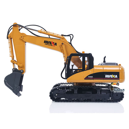 US Stock HUINA 1/14 RC Electric Excavator 1535 Remote Control Digger 15CH 2.4G Radio Finished Toy Model Battery Sound Light Effects