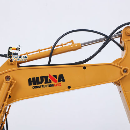 US Stock HUINA 1/14 RC Electric Excavator 1535 Remote Control Digger 15CH 2.4G Radio Finished Toy Model Battery Sound Light Effects