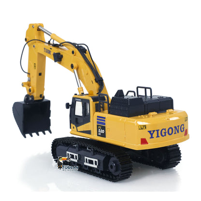 In Stock 1/50 Mini Plastic RC Excavator Toy PC520 RTR Electric Lifting Wheel Digger N20S Motor Metal Track Bucket Lights Sound Radio Control Battery