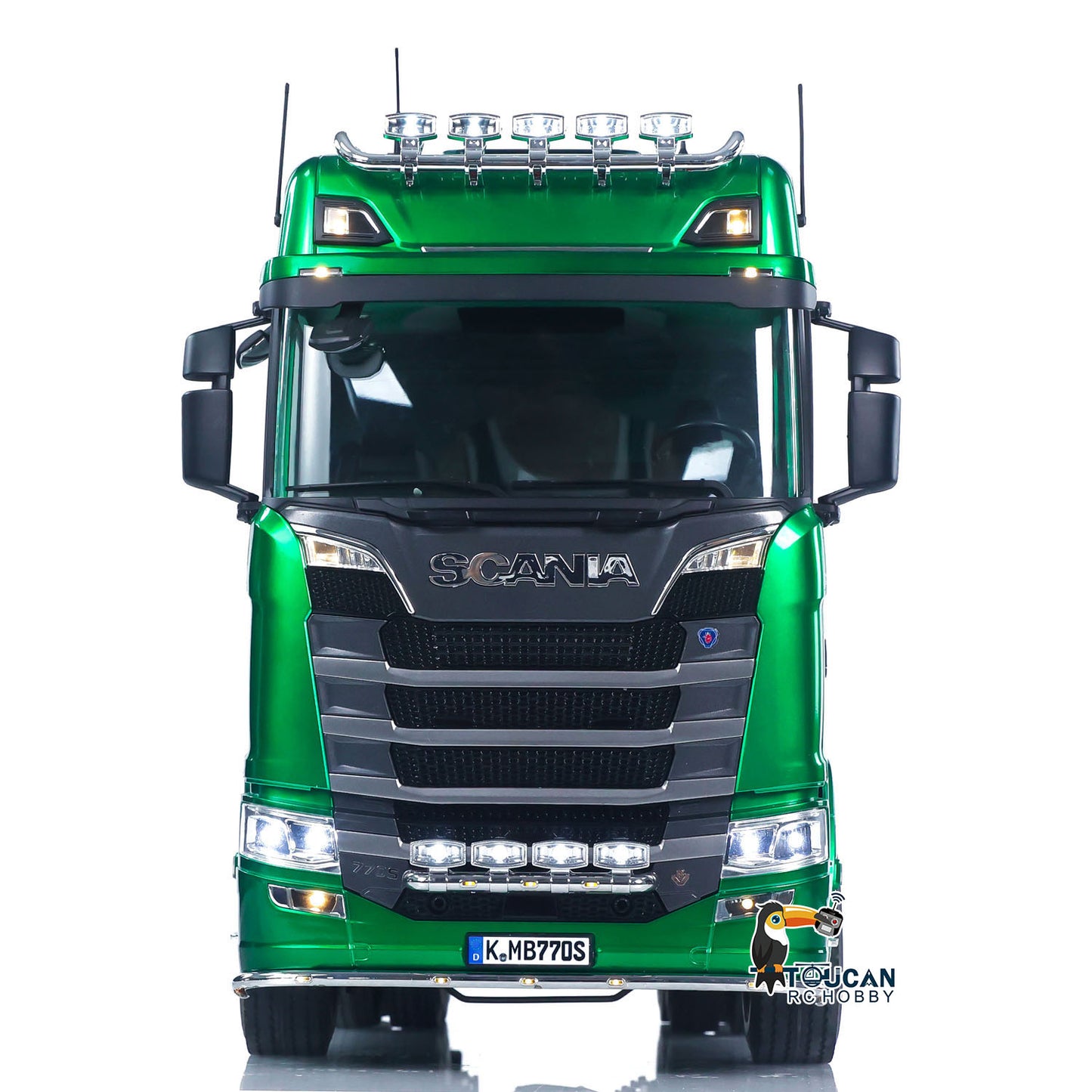 US Stock 1/14 KABOLITE RC Tractor Truck SC 770S 100 6X6 2Speed Romote Control Vehicle Axle Locks Metal Chassis Rail Openable Door RTR