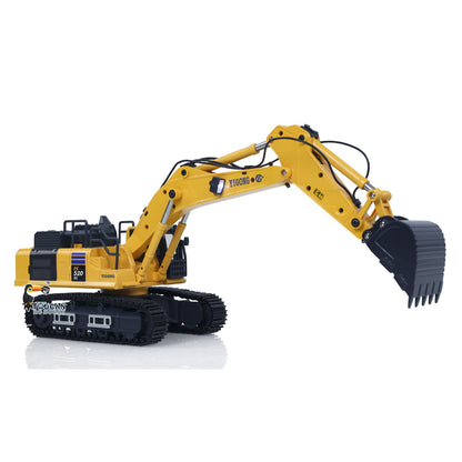 In Stock 1/50 Mini Plastic RC Excavator Toy PC520 RTR Electric Lifting Wheel Digger N20S Motor Metal Track Bucket Lights Sound Radio Control Battery