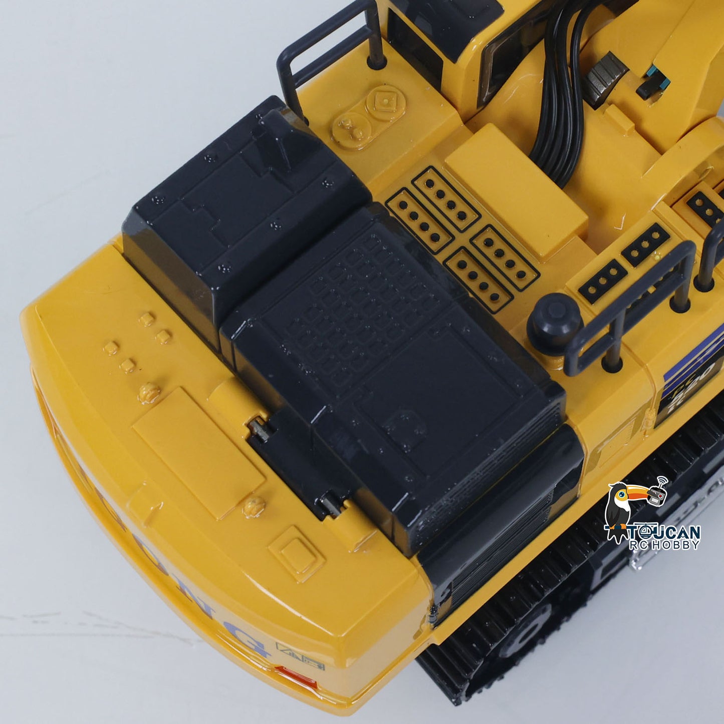 In Stock 1/50 Mini Plastic RC Excavator Toy PC520 RTR Electric Lifting Wheel Digger N20S Motor Metal Track Bucket Lights Sound Radio Control Battery