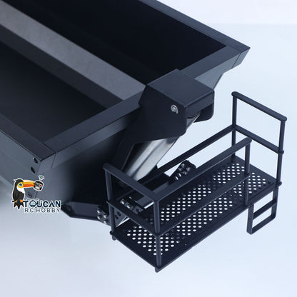 Kabolite 1/14 Metal Remote Control 3Axles Electric Lifting Semi Trailer Dumper for RC Tractor Truck SC 770S 100 Battery Charger