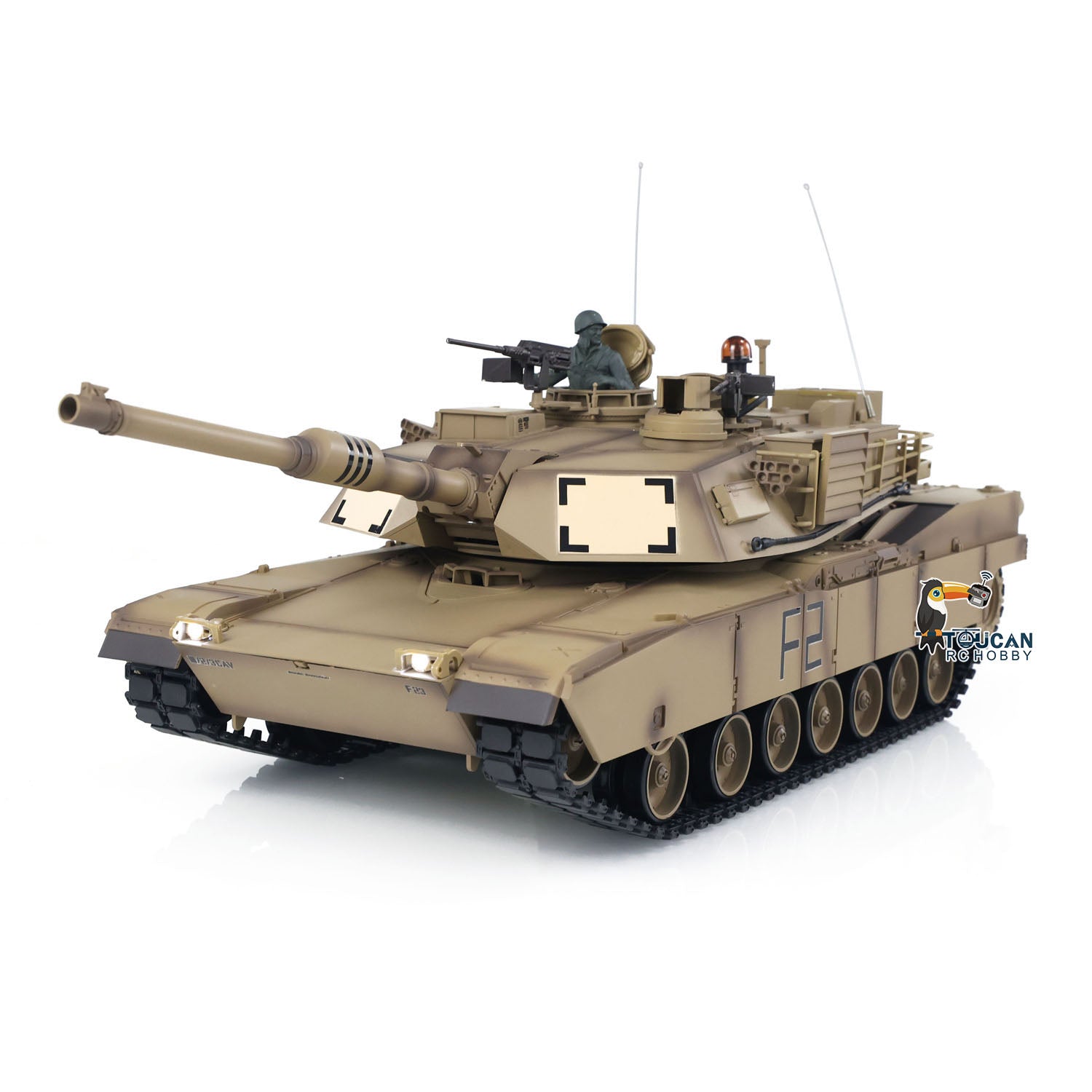 TOUCAN RC HOBBY Heng Long 1:16 Scale 2.4Ghz 7.0 USA M1A2 Abrams RTR RC