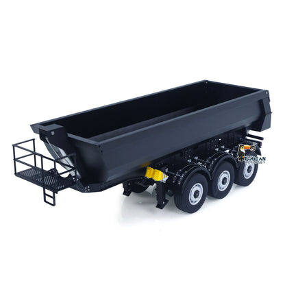 Fast Free Shipping Kabolite 1/14 Metal Remote Control 3Axles Electric Lifting Semi Trailer Dumper for RC Tractor Truck 770S 100 Battery Charger