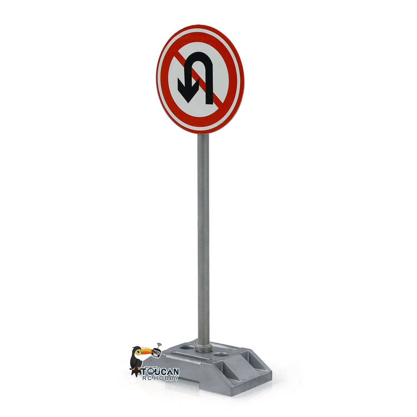 Metal Scene Simulation Decorative Traffic Signs for 1/14 RC Construction Vehicle Tractor Truck Dump Radio Control Car Model