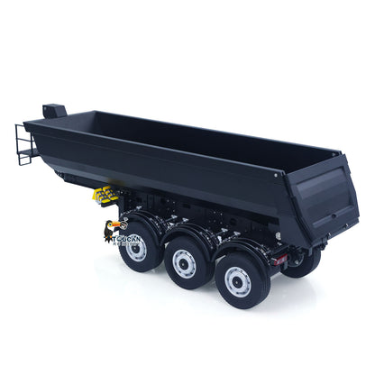 Pre-order US Stock Kabolite 1/14 Metal Remote Control 3Axles Electric Lifting Semi Trailer Dumper for RC Tractor Truck SC 770S 100 Battery Charger