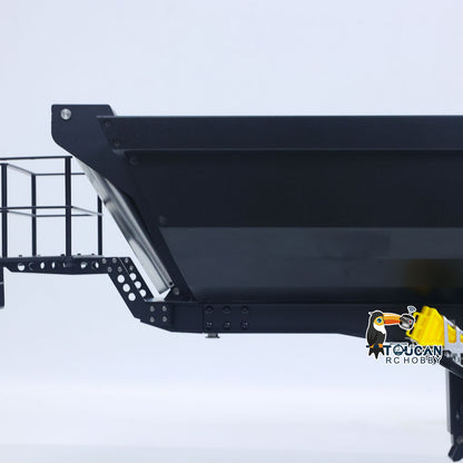 Pre-order US Stock Kabolite 1/14 Metal Remote Control 3Axles Electric Lifting Semi Trailer Dumper for RC Tractor Truck SC 770S 100 Battery Charger