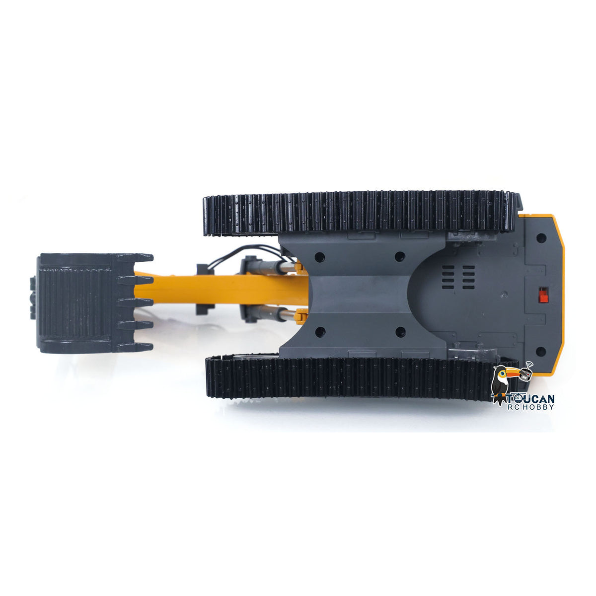 TOUCAN RC HOBBY Yi Gong Fast Free Shipping for EU 1/50 Electric RC Excavator K970 Remote Control Digger Construction Car Metal Bucket Tracks Lights Sounds Finished Model Toys