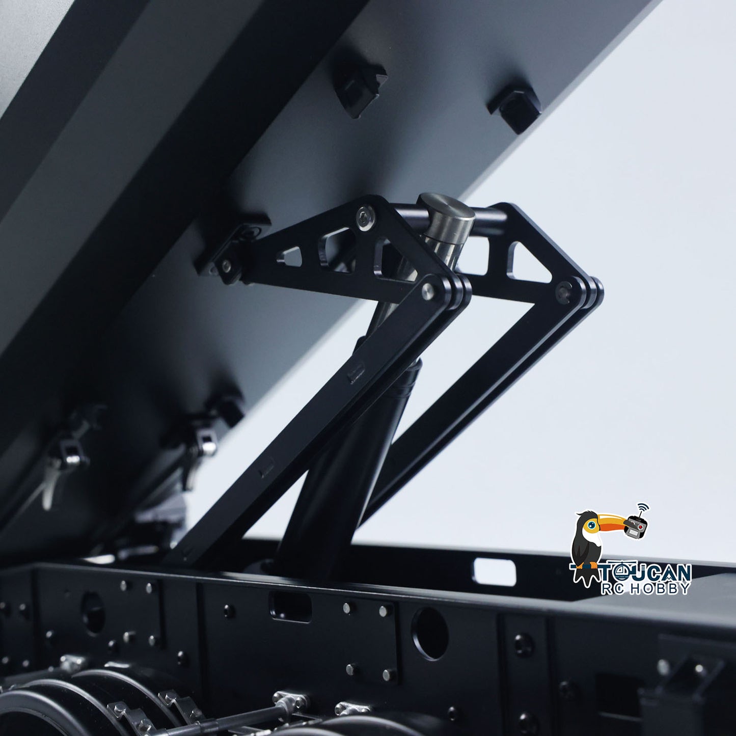 Kabolite 1/14 Metal Remote Control 3Axles Electric Lifting Semi Trailer Dumper for RC Tractor Truck SC 770S 100 Battery Charger