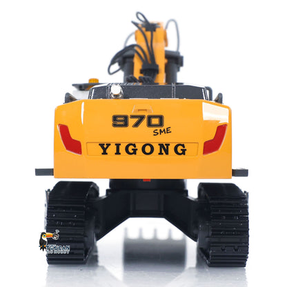 In Stock 1/50 Plastic RC Excavator K970 Mini Electric Lifting Digger Toy RTR Metal Tracks Bucket N20S Motor Lights Sound Remote Control Battery Collectible