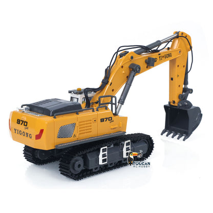 TOUCAN RC HOBBY Yi Gong Fast Free Shipping for EU 1/50 Electric RC Excavator K970 Remote Control Digger Construction Car Metal Bucket Tracks Lights Sounds Finished Model Toys