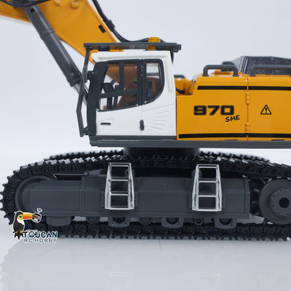 In Stock 1/50 Plastic RC Excavator K970 Mini Electric Lifting Digger Toy RTR Metal Tracks Bucket N20S Motor Lights Sound Remote Control Battery Collectible