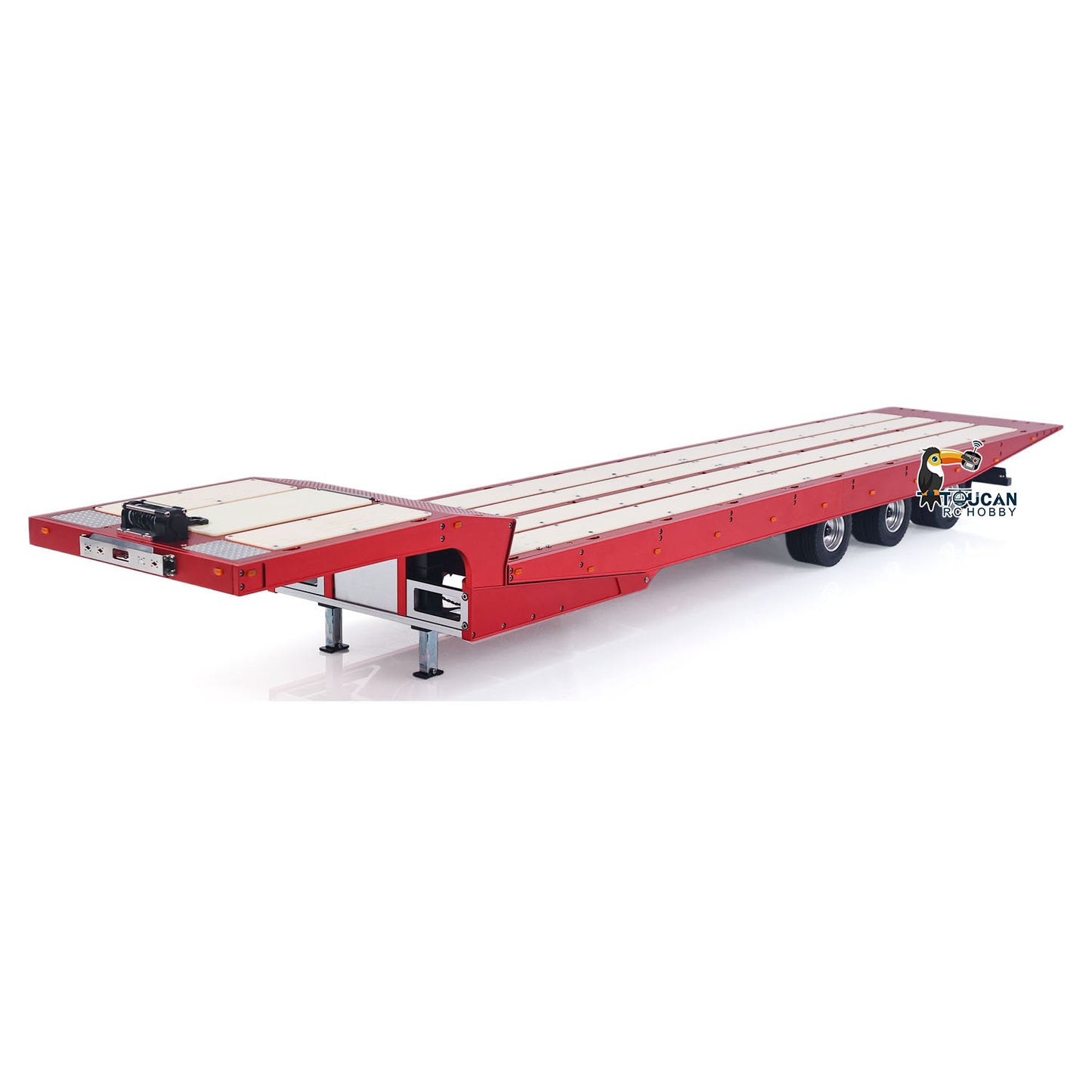 In Stock Degree Metal 3Axle Trailer 994 Electric Support Leg Winch For 1/14 TAMIYA Remote Control Tractor Truck DIY Model RC Excavator