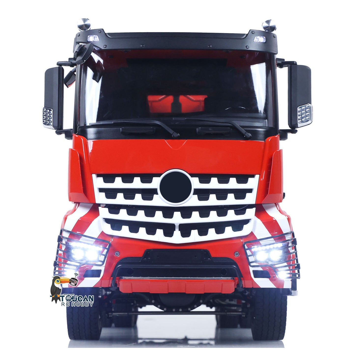 Toucanhobby G88 1/14 Metal 8x8 RC Hydraulic Roll on off Dump Truck RTR Waste Bin 3 Speed Transmission Differential Lock Rear Axle Steering Light Sound for Construction Collectors
