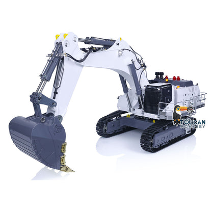IN STOCK 1/14 LESU AOUE Liebhe 9150 RC Hydraulic Double Pump Excavator Light System Heavy Backhoe Shovel Painted Construction Car